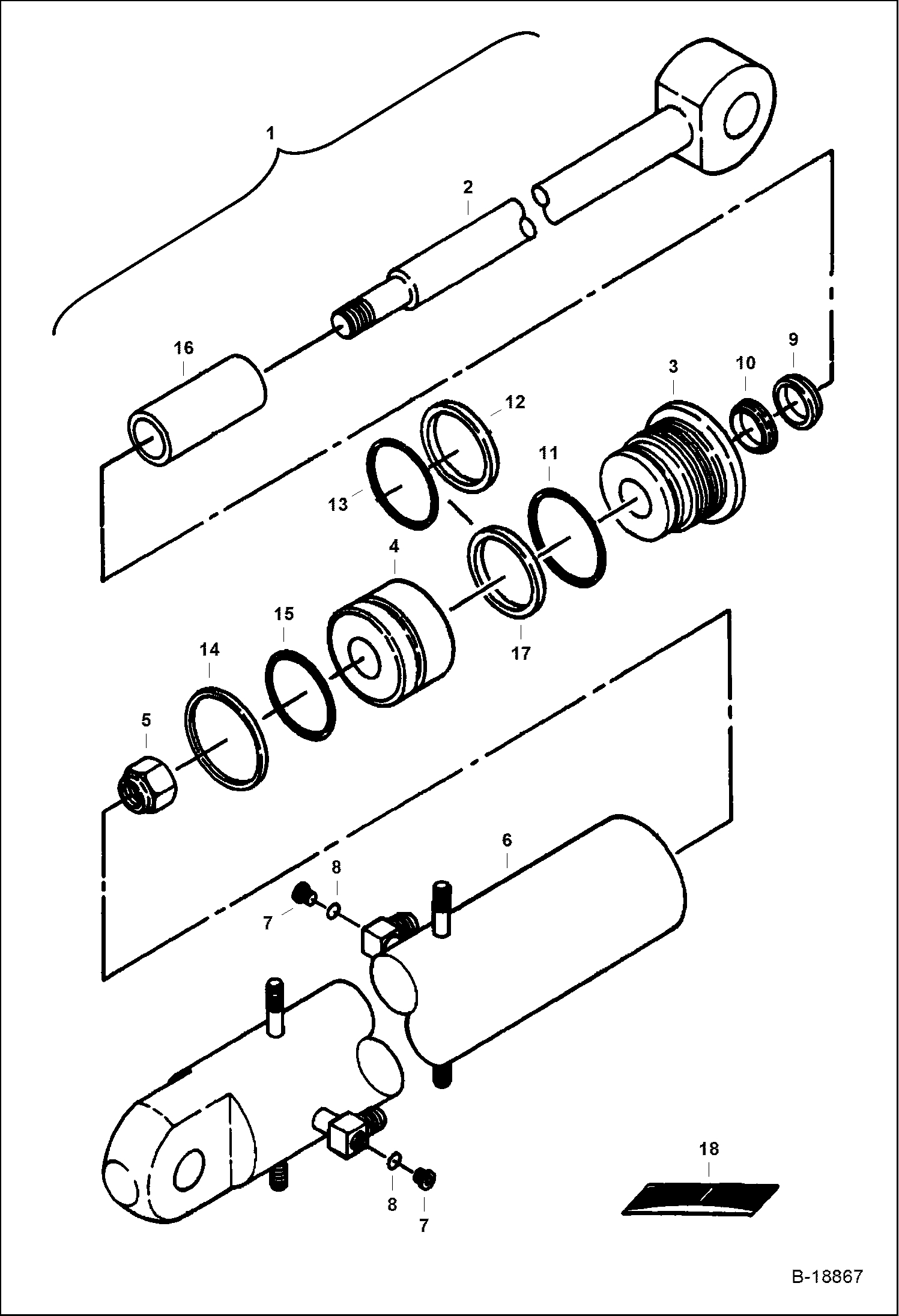 ЦИЛИНДР ОТВАЛА