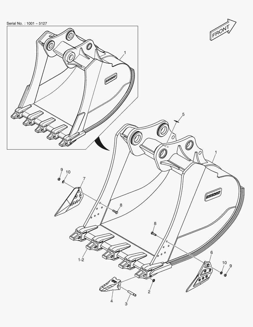 7170 BUCKET ASS`Y - 4.05mВі - H CLASS