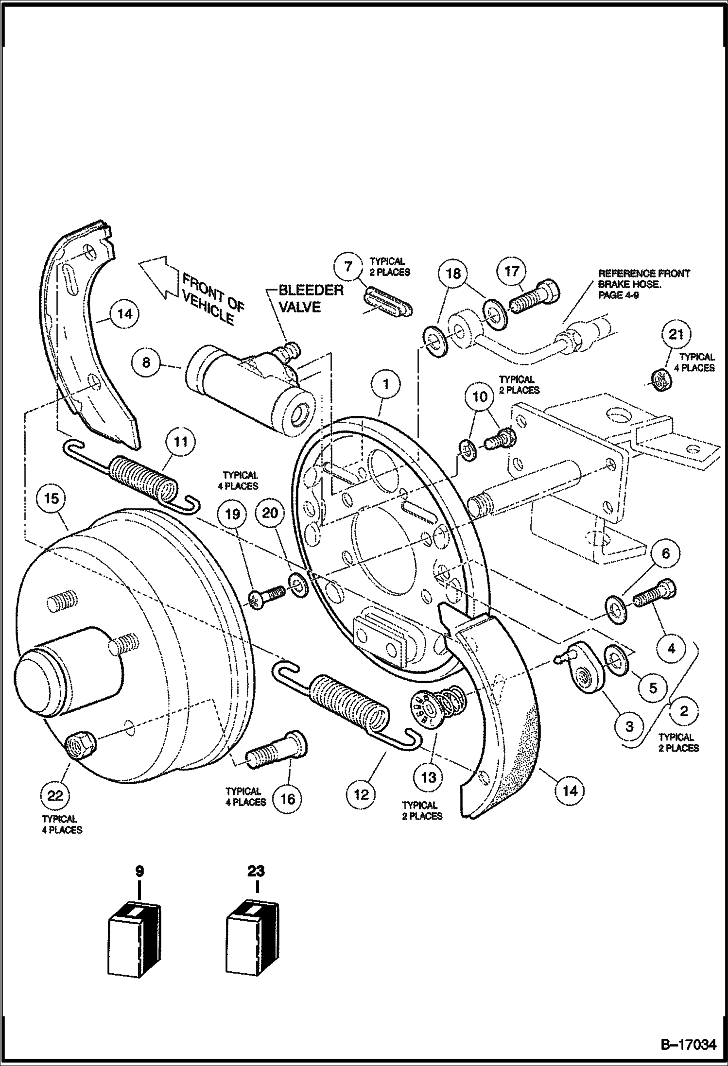 ПЕРЕДНИЙ ТОРМОЗ В СБОРЕ