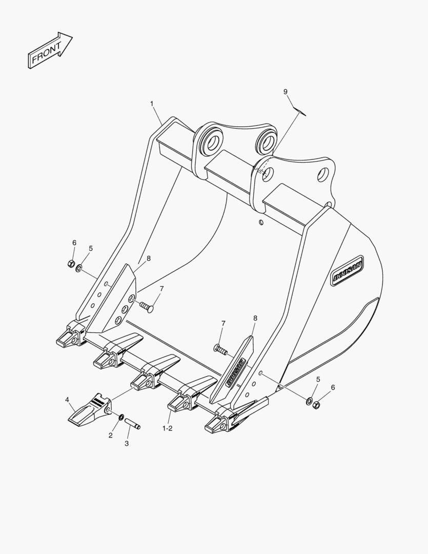 7840 BUCKET ASS`Y - 1.27mВі - G CLASS [5001~7692]
