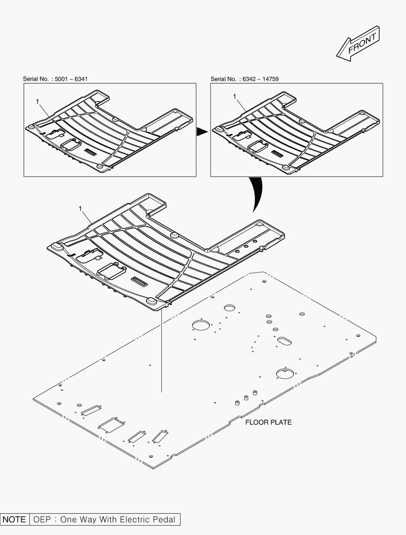 Спецтехника 6310 FLOOR MAT - TWO WAY OR OEP - главное фото