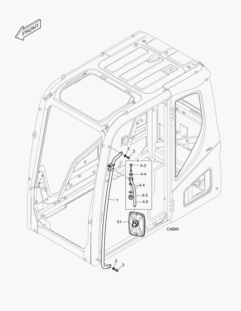 Схема РУКОЯТКА - КАБИНА