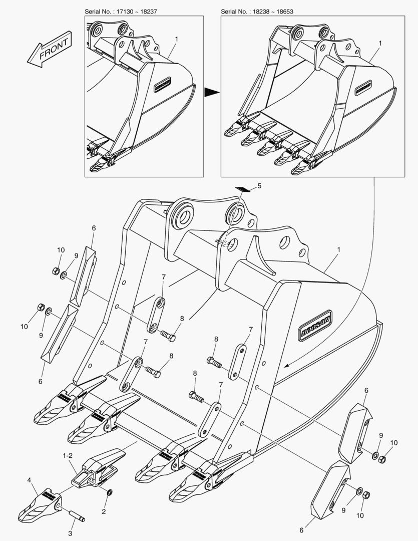 6960 BUCKET ASSВґY - 1.07mВі - S CLASS