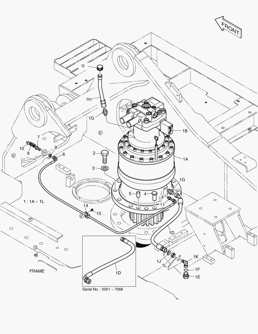 ГИДРОМОТОР ПОВОРОТА ПЛАТФОРМЫ