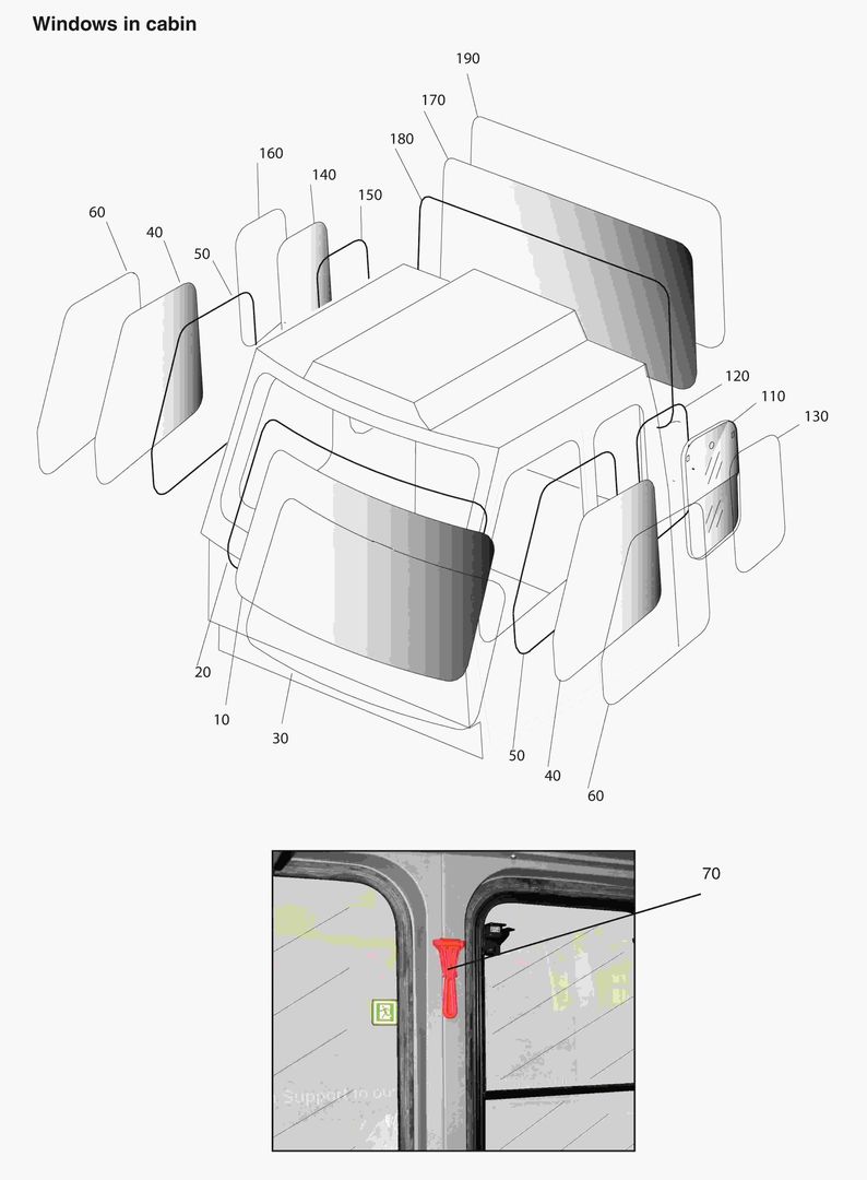 G330-2 WINDOWS IN CABIN