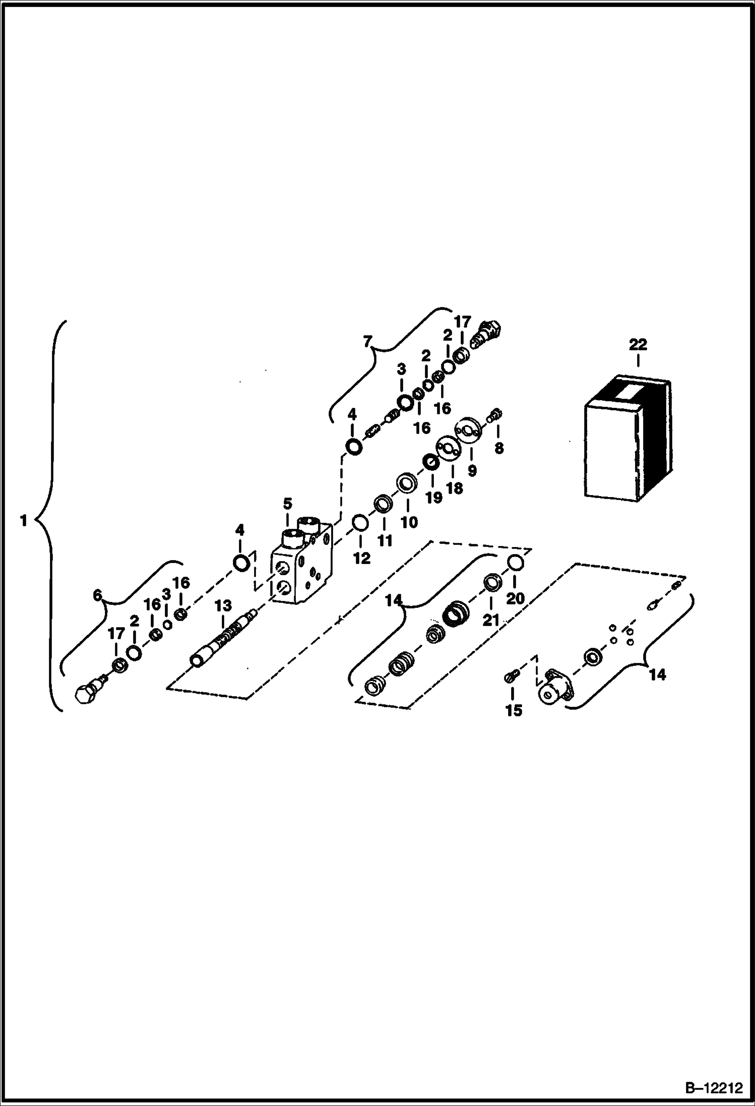 Схема ЭКСКАВАТОР-ПОГРУЗЧИК (СЕКЦИЯ ЦИЛИНДРА НАКЛОНА) (ВСПОМОГАТЕЛЬНЫЙ КЛАПАН ЗАДНЕЙ ЧАСТИ)