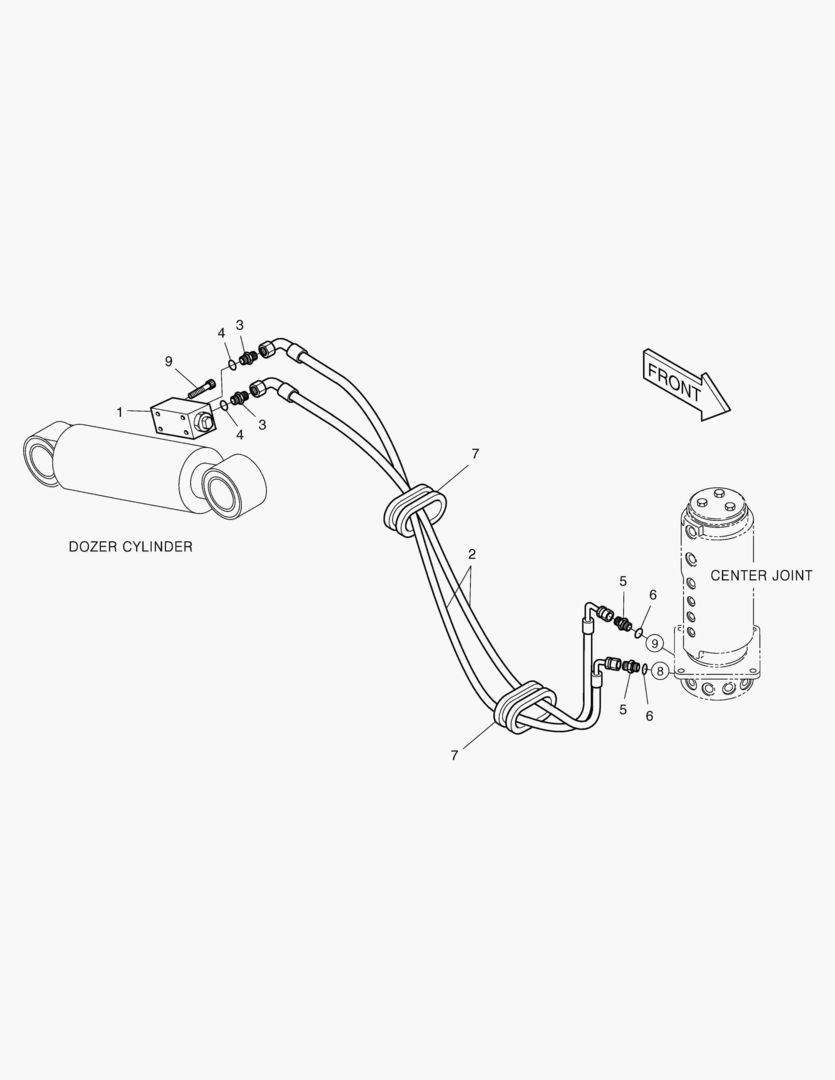 ТРУБОПРОВОД БУЛЬДОЗЕРА