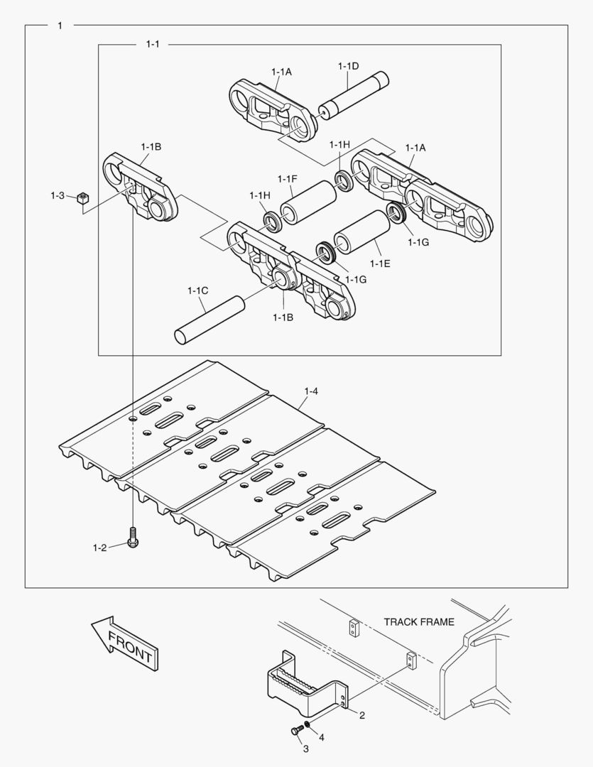 БАШМАК ГУСЕНИЦЫ В СБОРЕ - 900G
