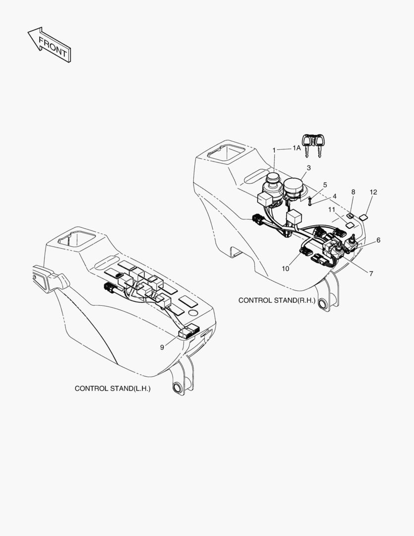 Схема 1721 ELECTRIC PARTS - CONTROL STAND [5062~]