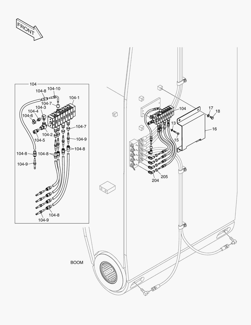 6180 LUBRICATION - FEEDER(BOOM)