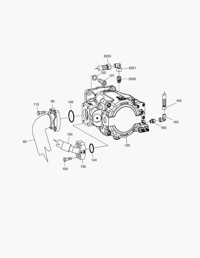 G190-40 MAIN HYDRAULIC PUMP [~ 8X1084]