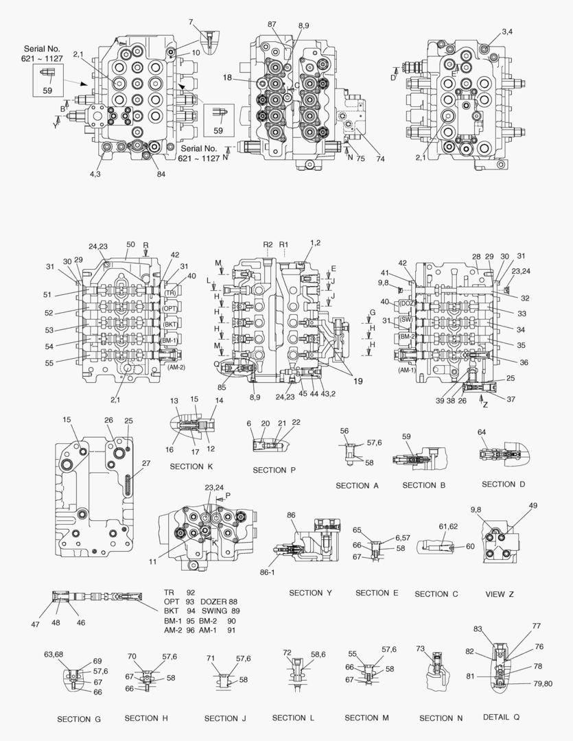 Спецтехника 4325 CONTROL VALVE(2) [621~1224] - главное фото