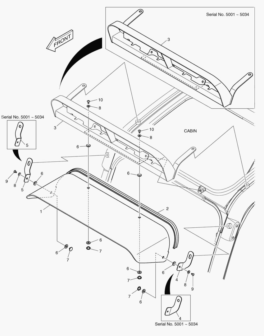 Спецтехника 6360 RAIN SHIELD & LAMP MOUNTING - главное фото