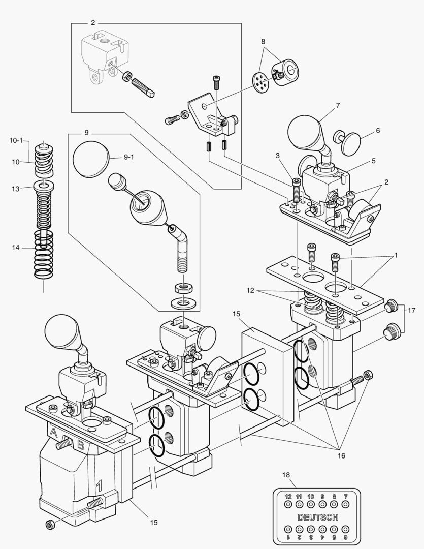 КЛАПАН С ДИСТАНЦИОННЫМ УПРАВЛЕНИЕМ - 3SP + 3 РЫЧАГА
