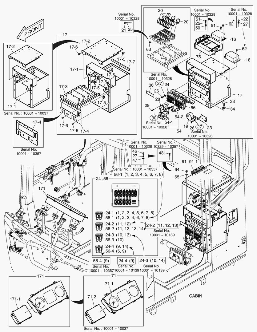 Схема 1630 ELECTRIC PARTS(2) - CABIN