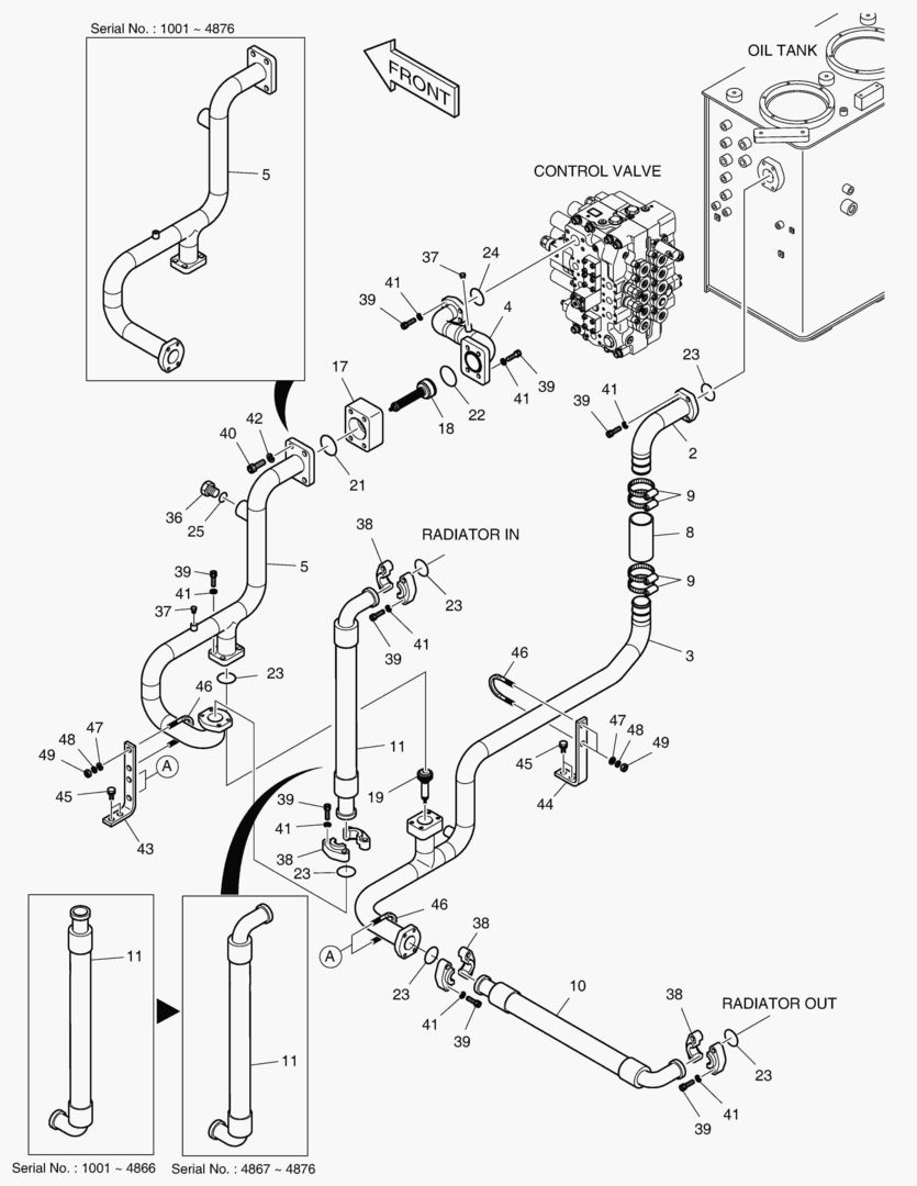 ТУБОПРОВОД МАСЛЯНОГО РАДИАТОРА(2)