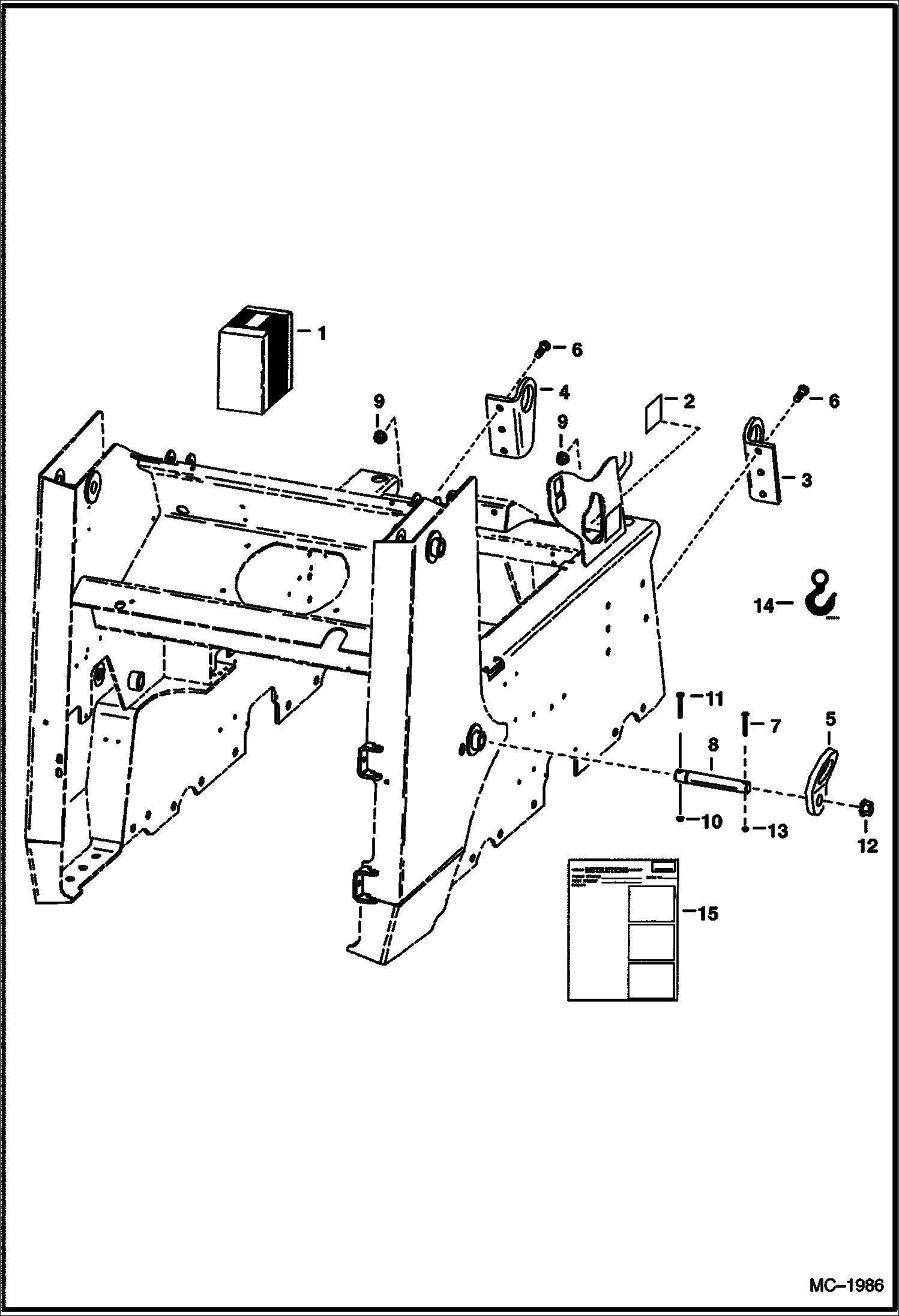 КОМПЛЕКТ МЕХАНИЗМОВ ПОДЪЕМА (4 ТОЧКИ КРЕПЛЕНИЯ - .75-- ШИРОКИЙ ПОДЪЕМ НА УРОВНЕ ГЛАЗ)