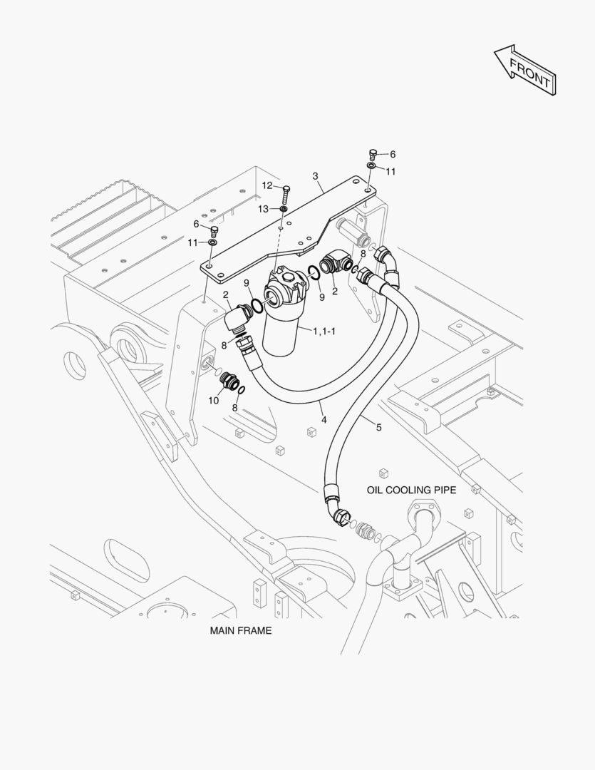6121 ONE WAY PIPING - WITH FILTER [18826~]
