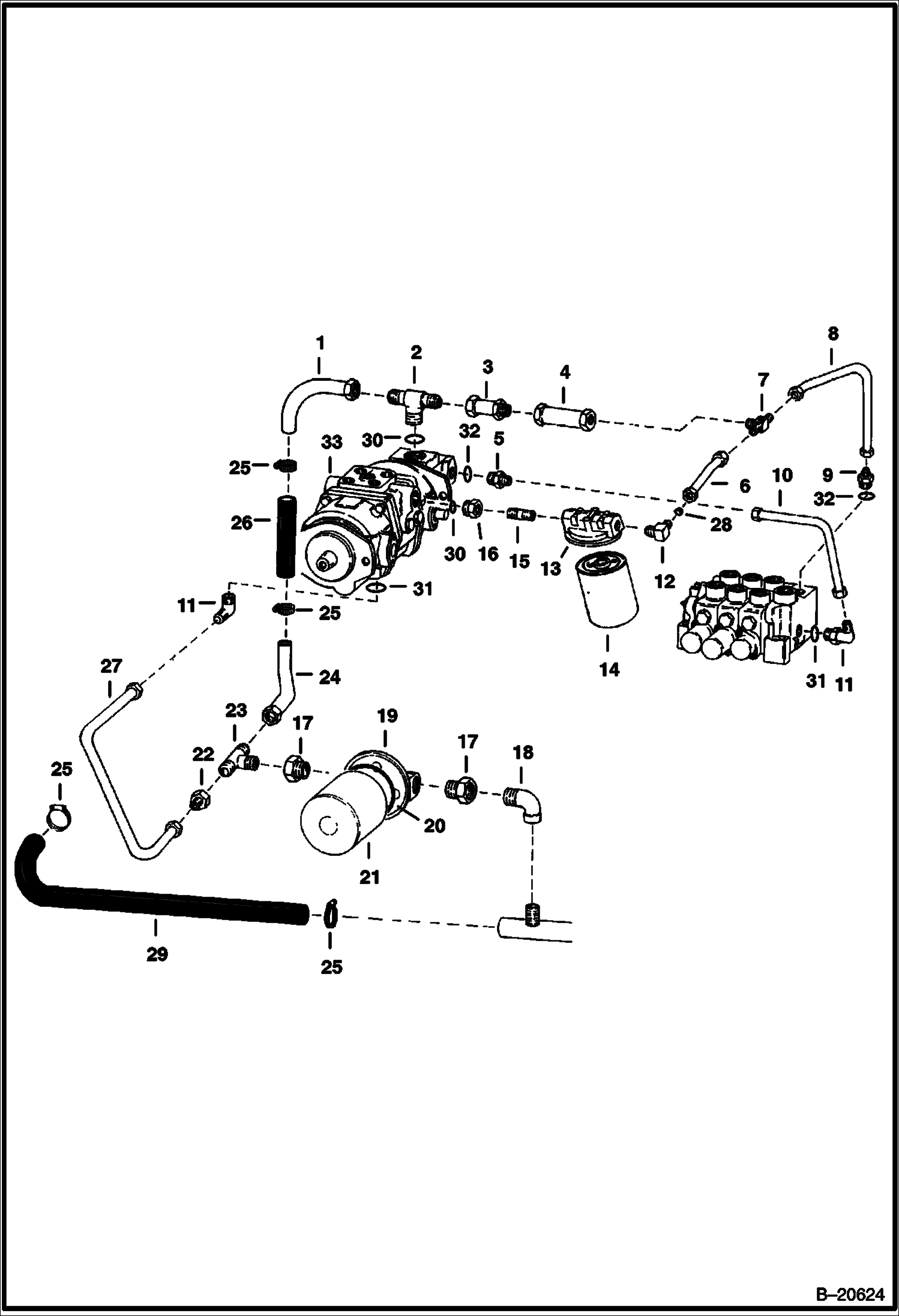СХЕМА ГИДРОСТАТИЧЕСКОГО НАСОСА