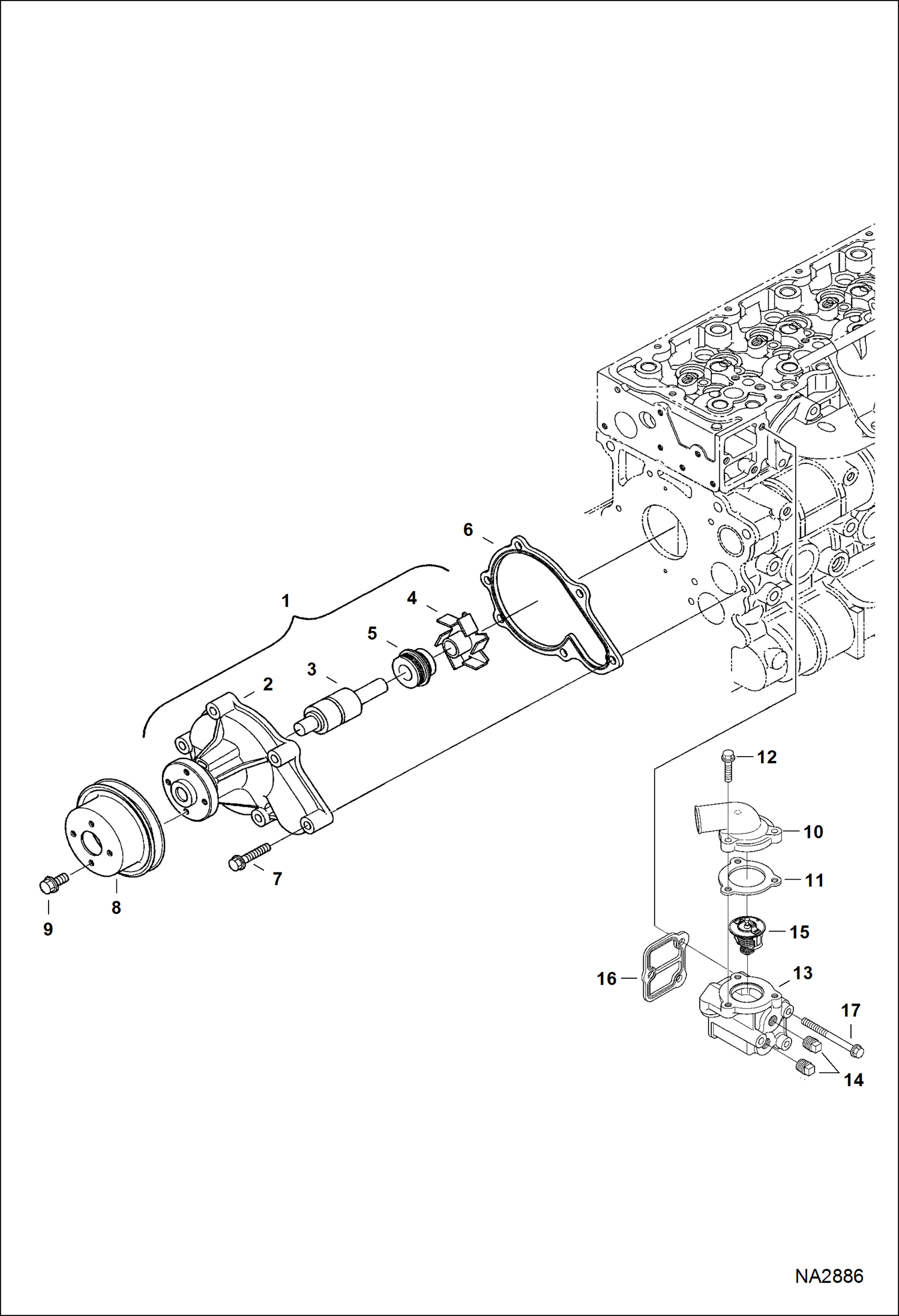 ВОДЯНАЯ ПОМПА И ТЕРМОСТАТ