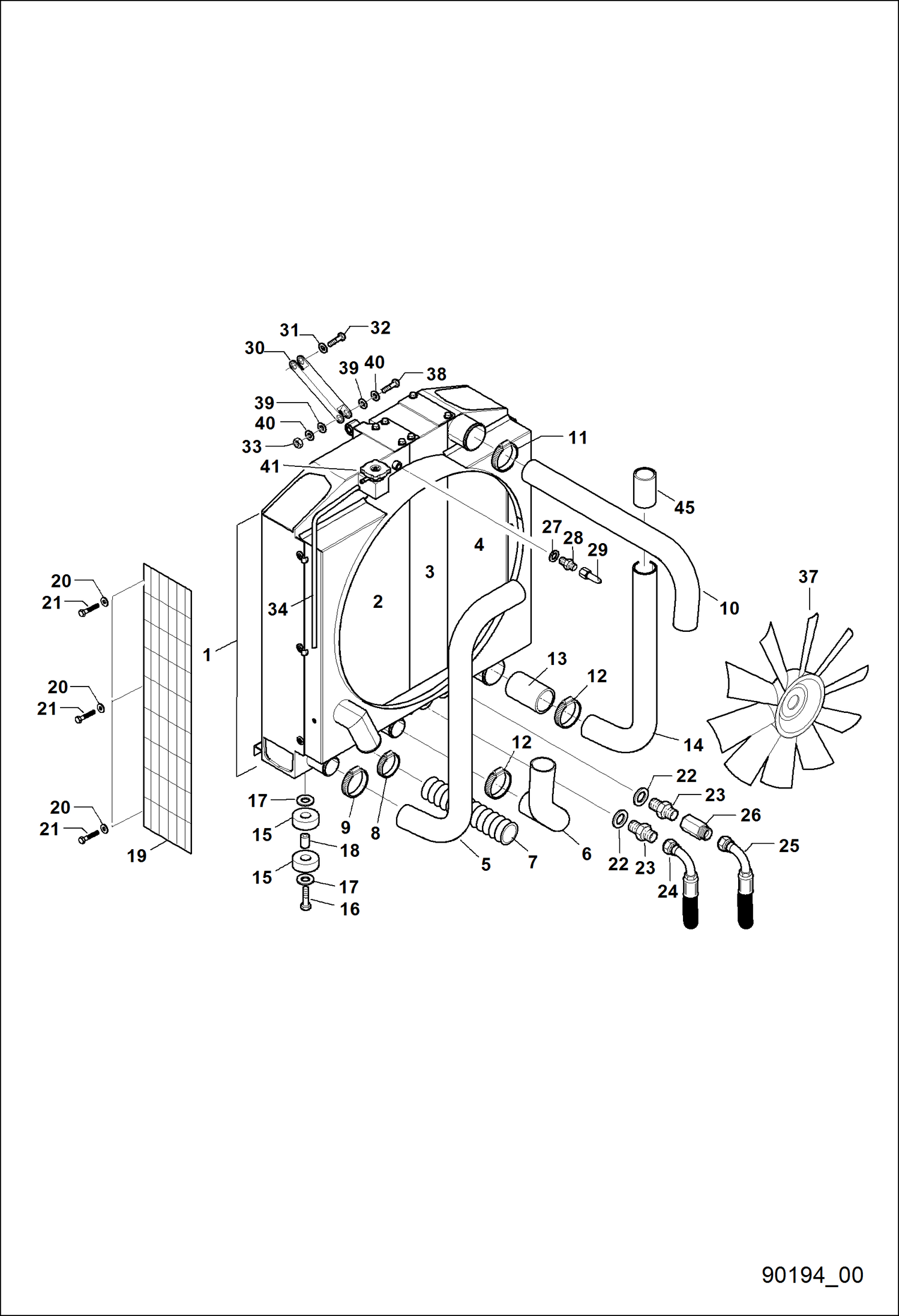 ВОДЯНОЙ РАДИАТОР) (СЕРИЙНЫЙ НОМЕР HVL155)