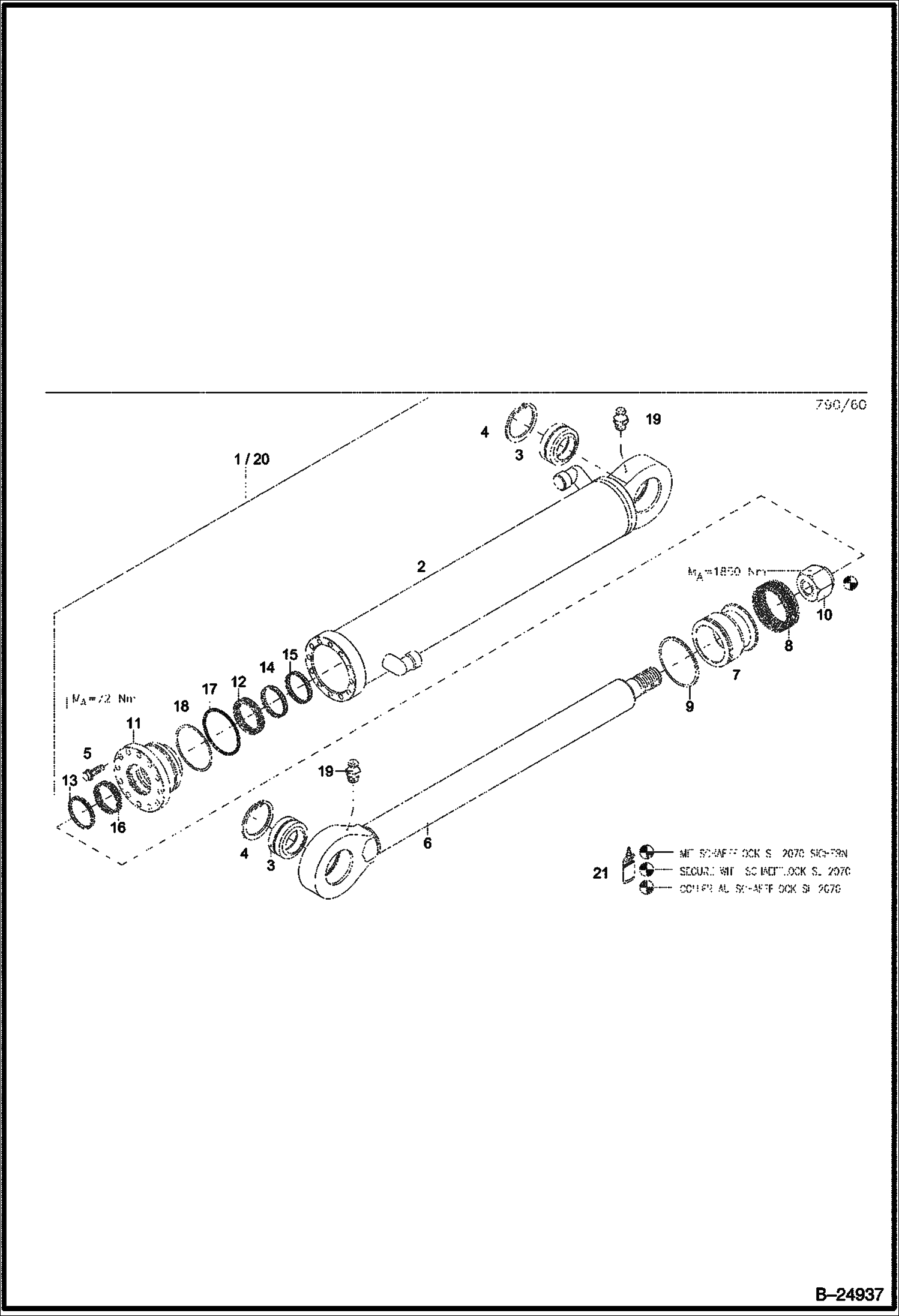 ГИДРОЦИЛИНДР КОВШ США
