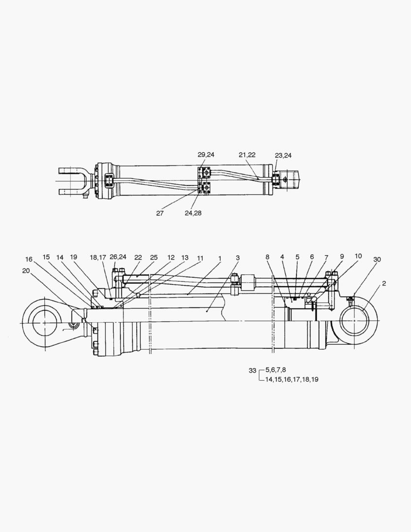 ГИДРОЦИЛИНДР ПОДЪЕМА(ЛЕВОСТОРОННИЙ)