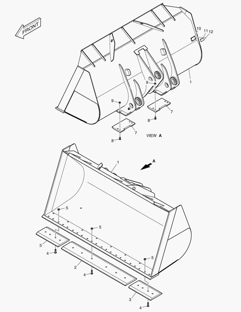 5600 BUCKET - 5.7гЋҐ CUTTING EDGE 3404mm