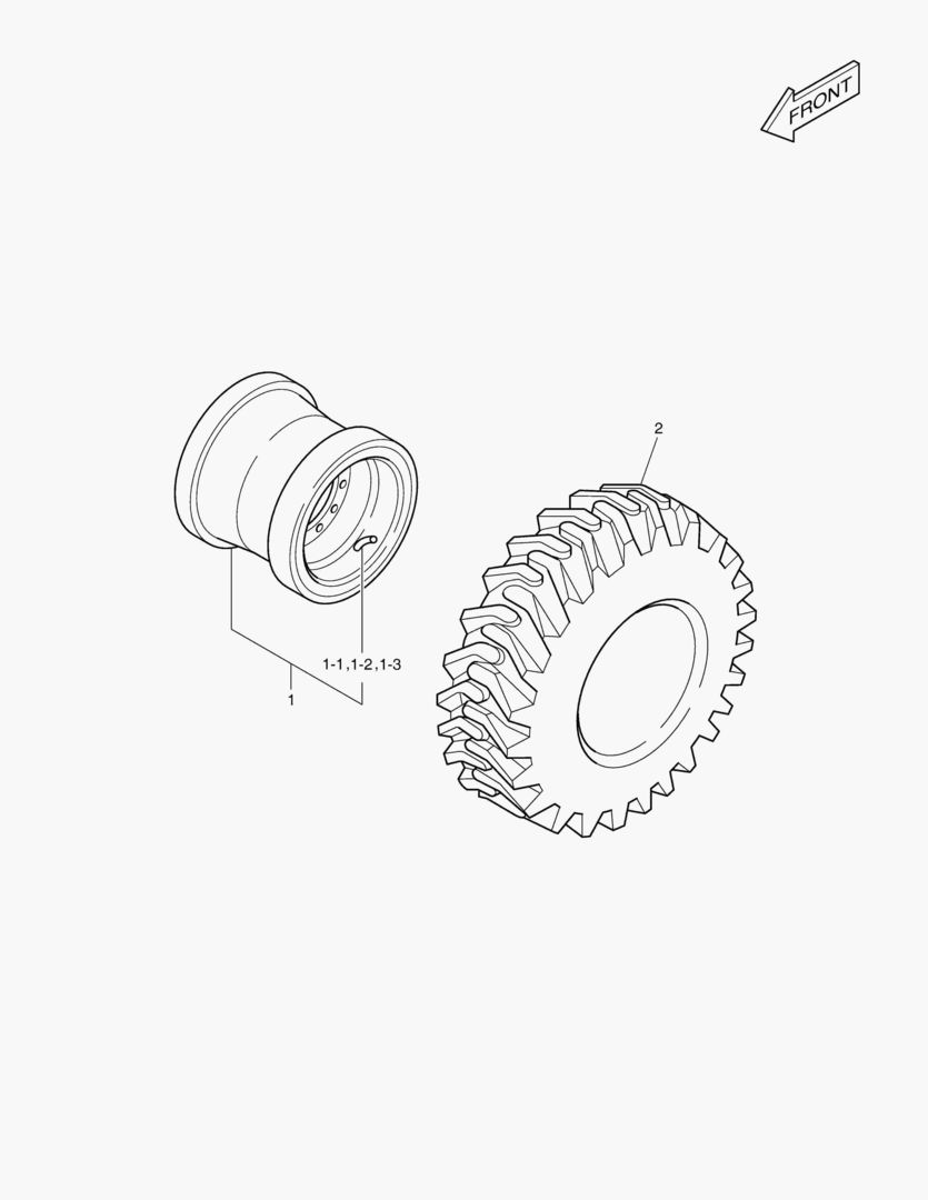 Схема КОЛЕСА В СБОРЕ - 26.5XR25XVSDL(L5)