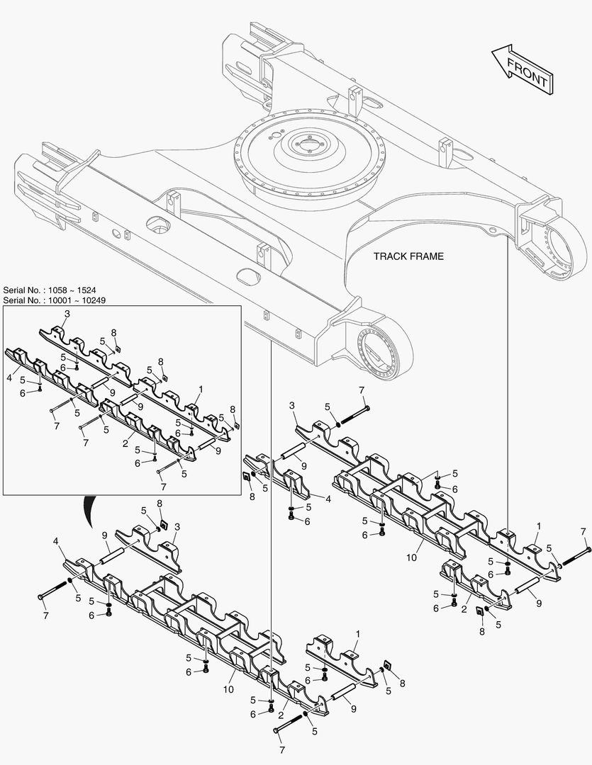 ПРЕДОХРАНИТЕЛЬ ГУСЕНИЦЫ - ПОЛНОСТЬЮ