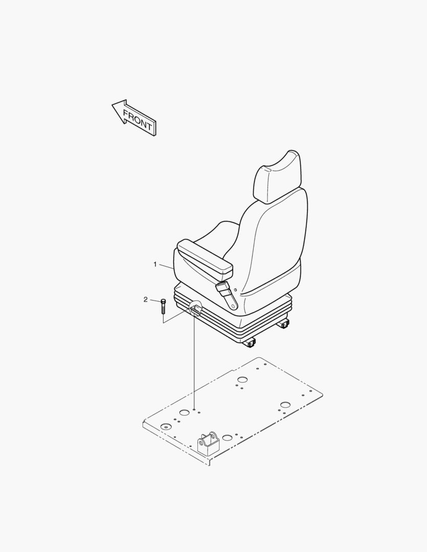 1420 SEAT MOUNTING-EXCEPT EUROPE & U.S.A