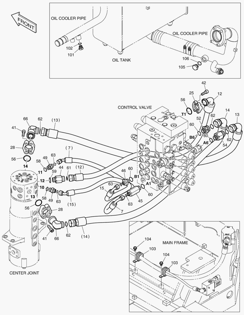 1281 MAIN PIPING(4) - TRAVEL [1018~]