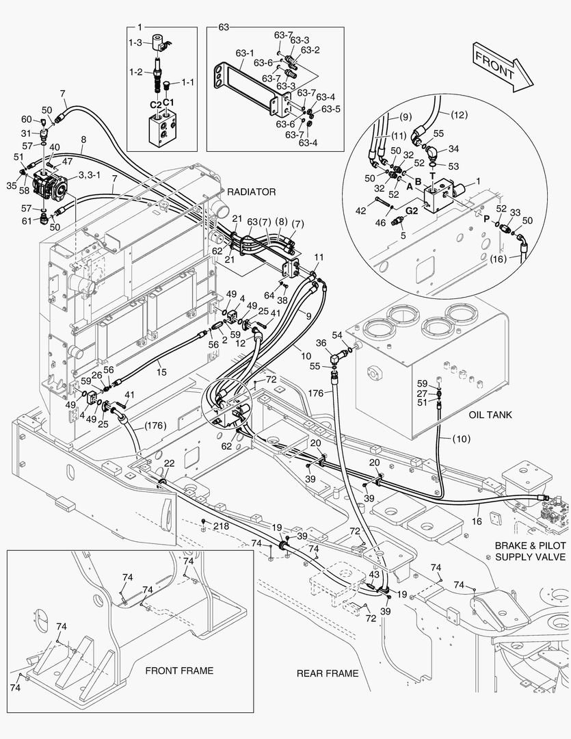 ТУБОПРОВОД МАСЛЯНОГО РАДИАТОРА (2)