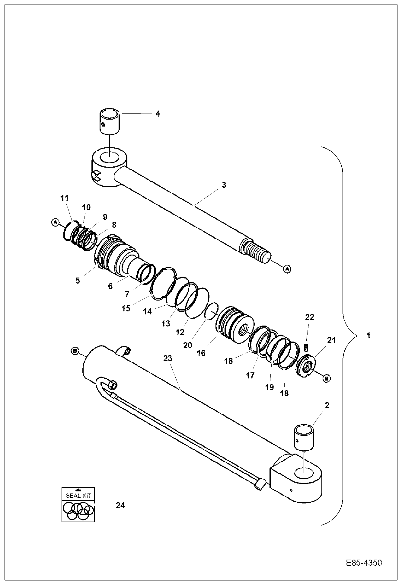ЦИЛИНДР ПОВОРОТА СТРЕЛЫ