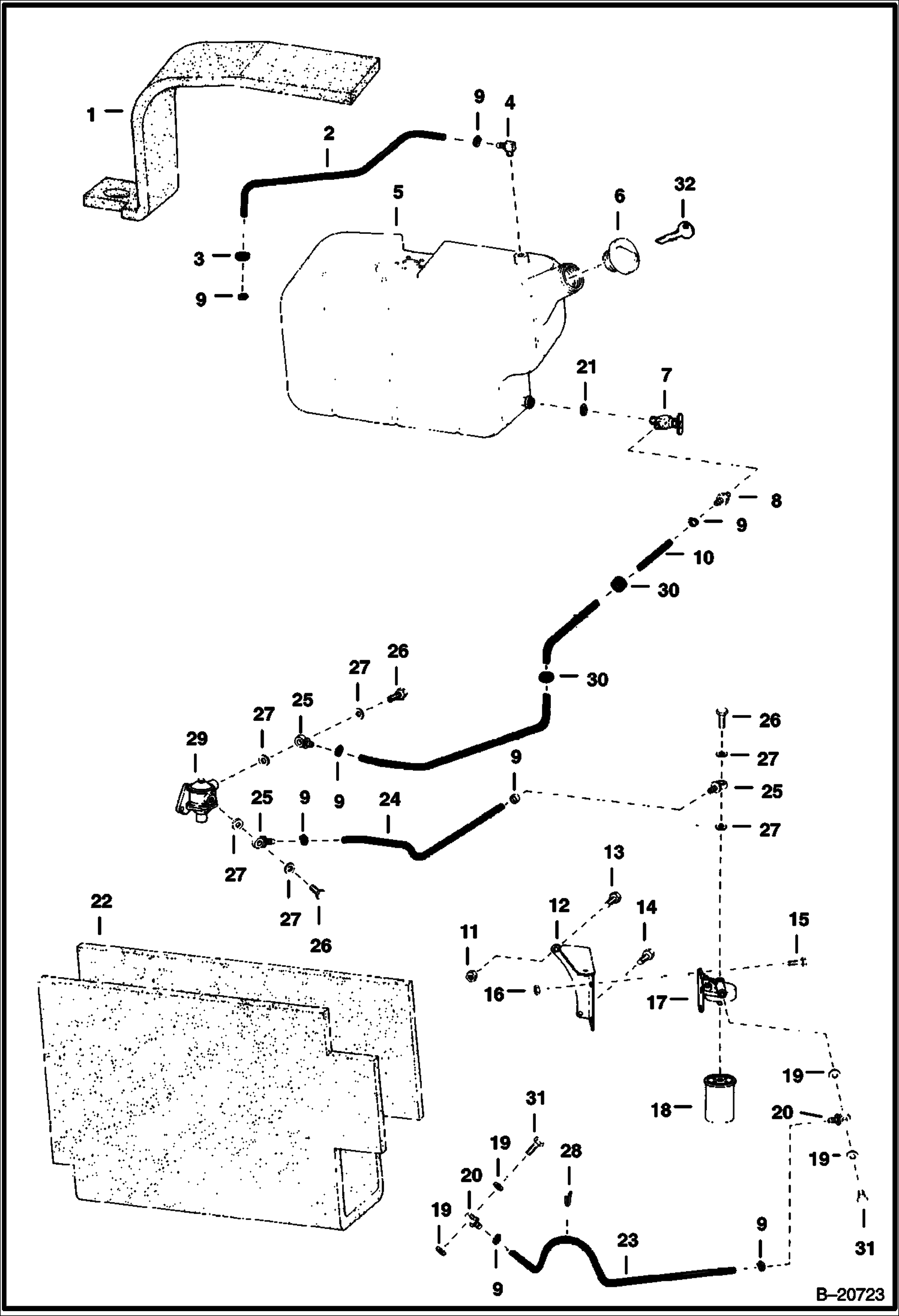 СИСТЕМА ПОДАЧИ ТОПЛИВА (СЕРИЙНЫЙ НОМЕР 4997 12999 И НИЖЕ)