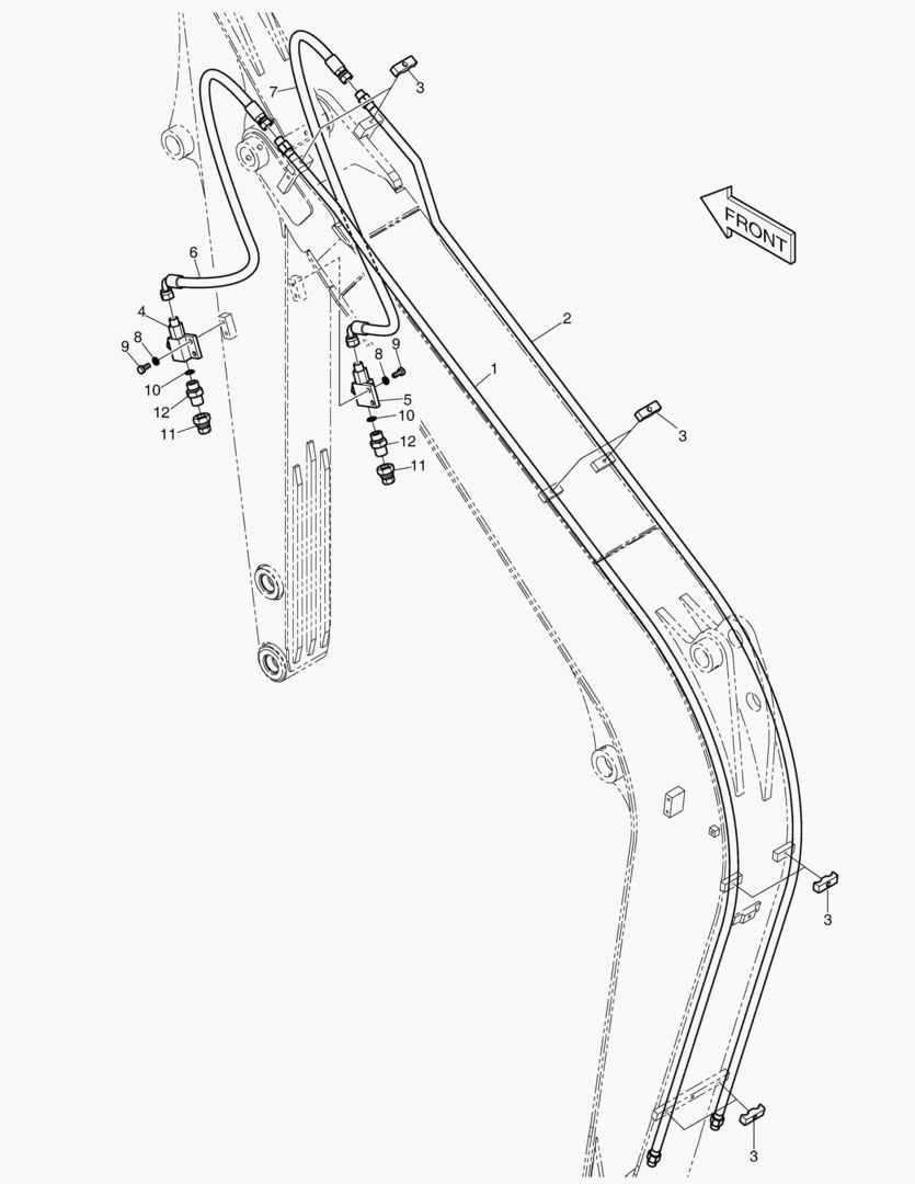 6180 BOOM PIPING - ONE & TWO WAY