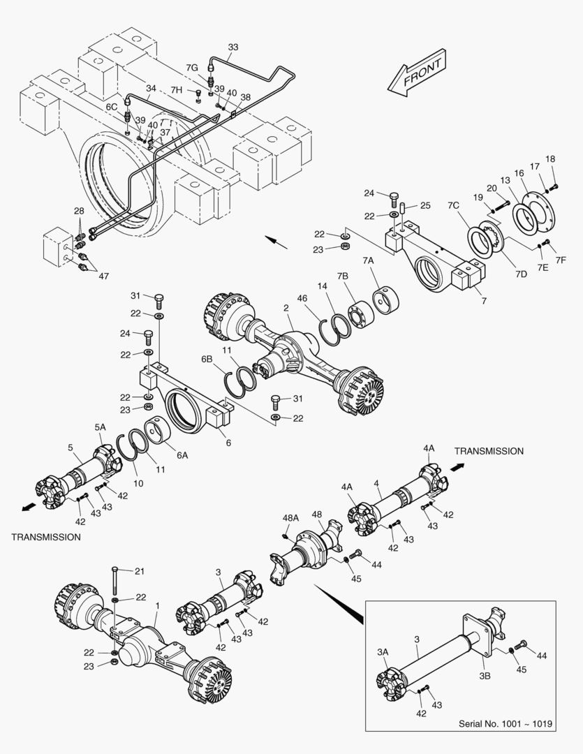 1150 AXLE & DRIVE SHAFT