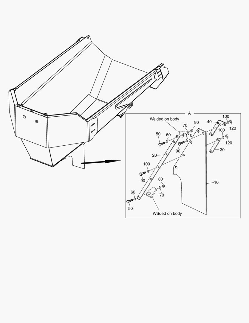 Схема G420-6 BODY FLAP KIT