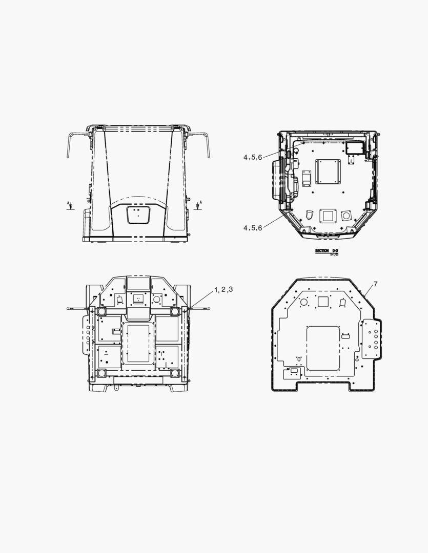 Спецтехника 1550 CABIN SUB GROUP [10012~10469] - главное фото