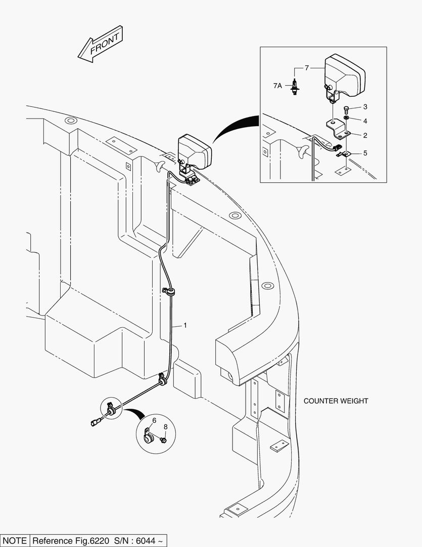 6210 ADDITIONAL LAMP - COUNTER WEIGHT [5001~6043]