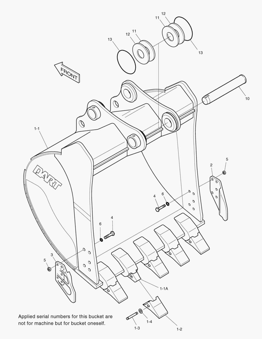 5390 BUCKET-0.80mВі(42`)-SIDE PIN
