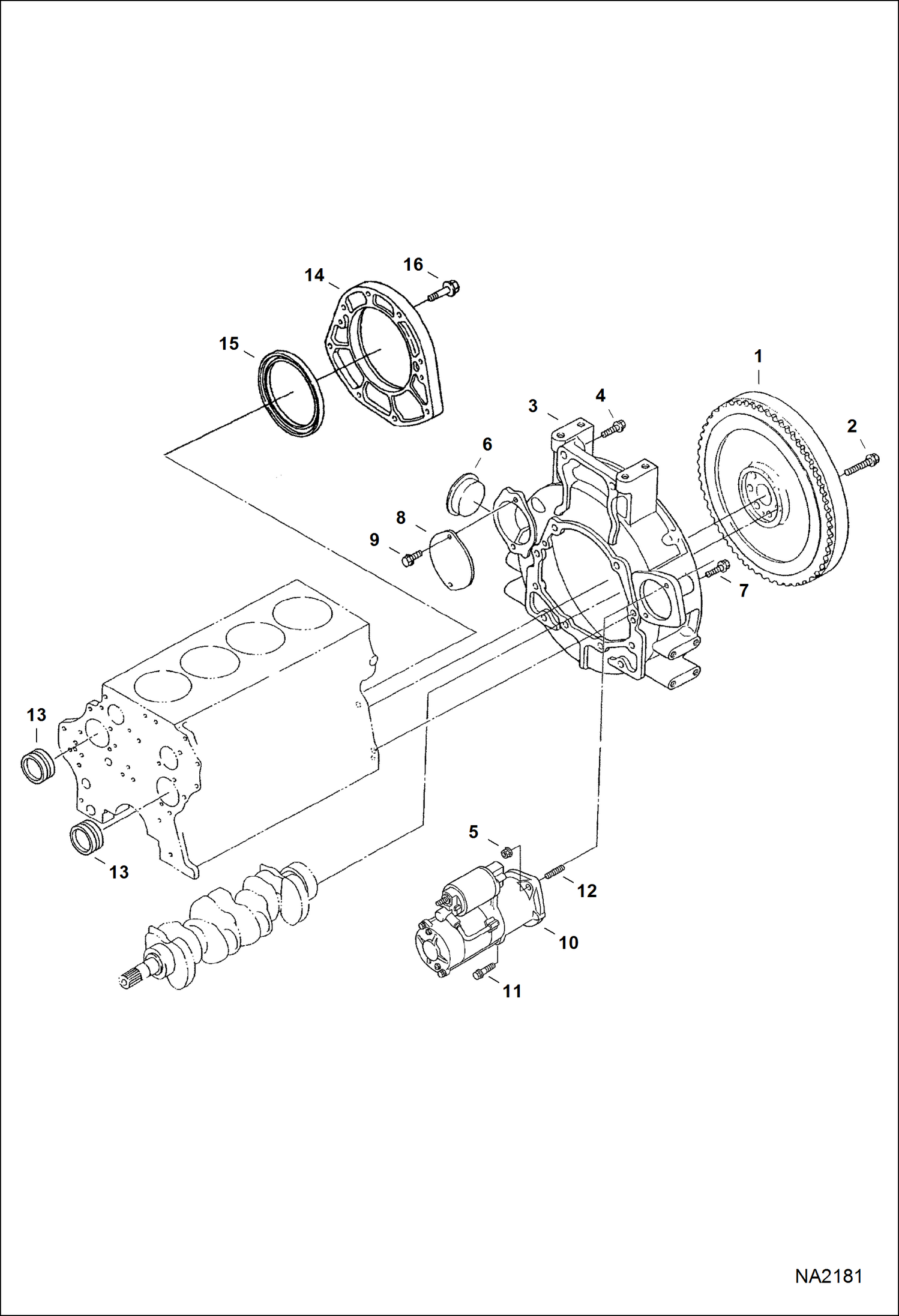 КАРТЕР МАХОВИКА (KUBOTA)