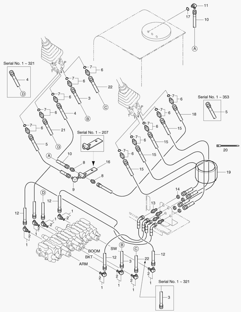 ТРУБОПРОВОД ГИДРАВЛИЧЕСКОЙ СИСТЕМЫ(5)