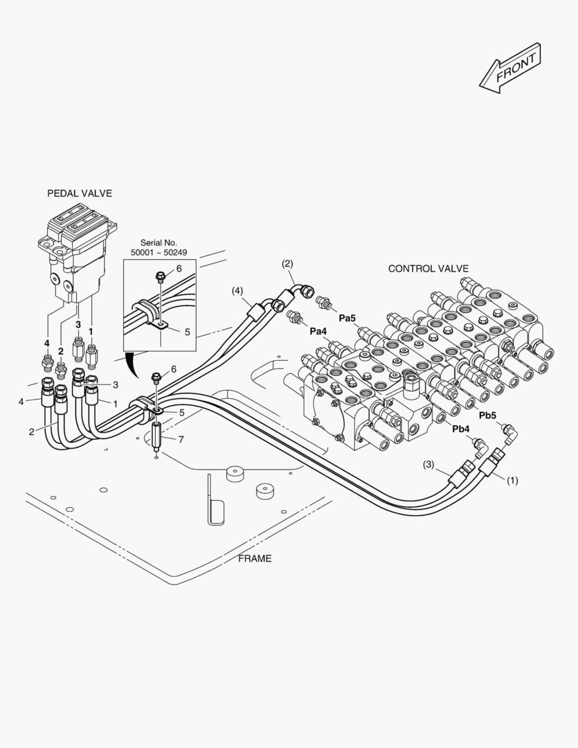 ТРУБОПРОВОД СЕРВОУПРАВЛЕНИЯ(3) - НЕТ СИГНАЛА ЗАДНЕГО ХОДА