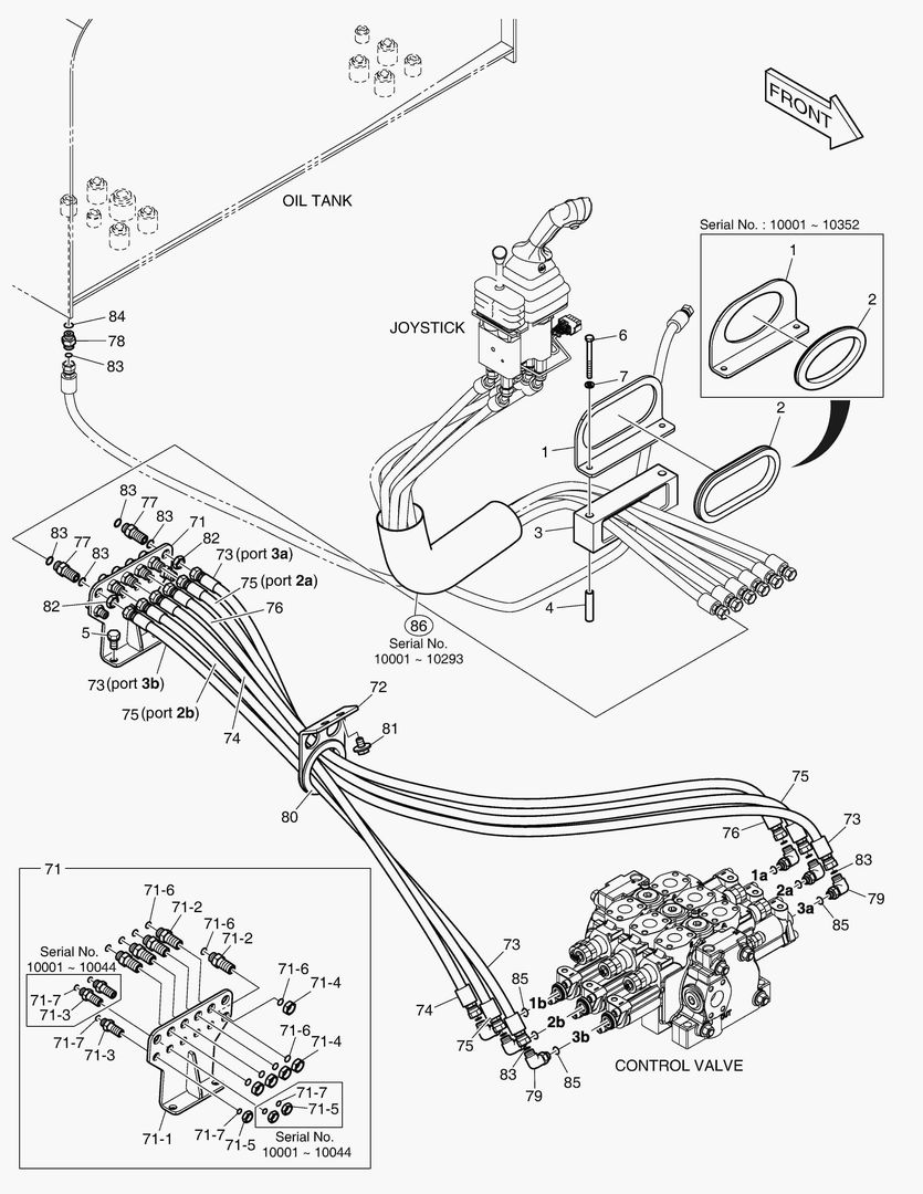 ТРУБОПРОВОД СЕРВОУПРАВЛЕНИЯ - 3-Й РЫЧАГ