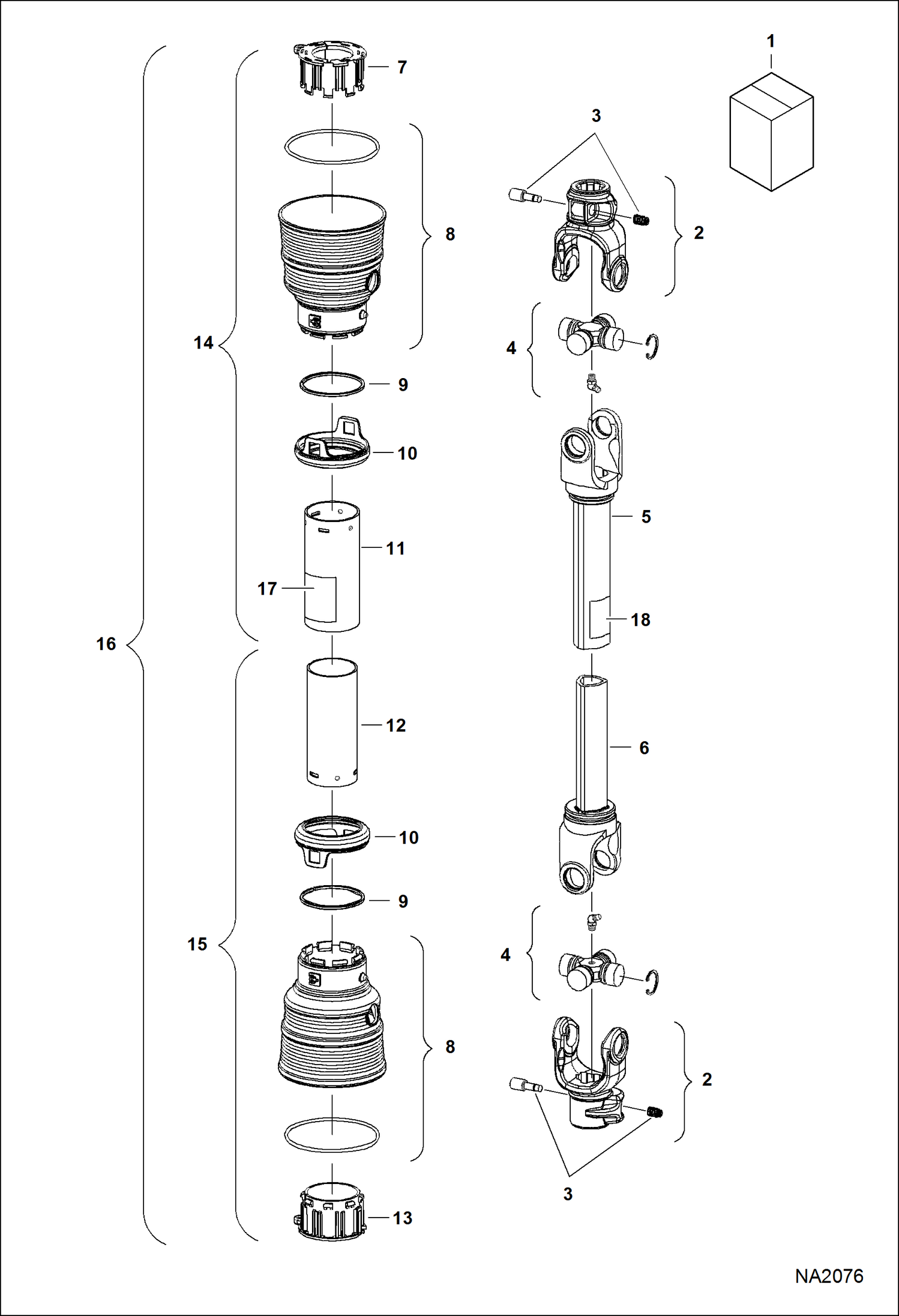 ГАЗОНОКОСИЛКА (ВАЛ ОТБОРА МОЩНОСТИ) (3FM84 AF45)