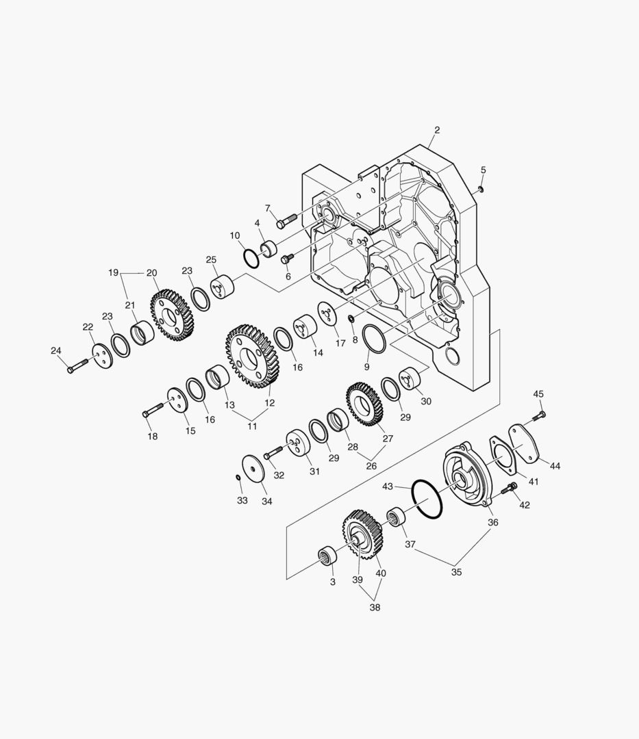 КАРТЕР РАСПРЕДЕЛИТЕЛЬНЫХ ШЕСТЕРЕН