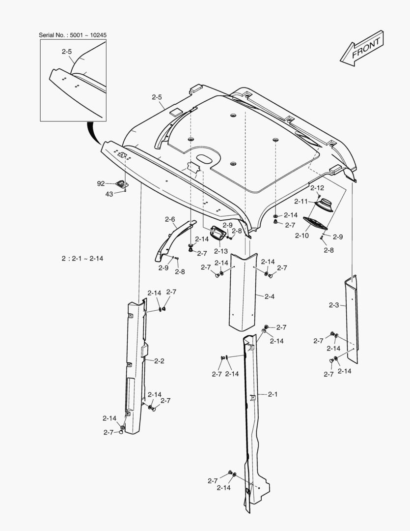КАБИНА(2) - ВНУТРЕННИЕ ЛИСТЫ