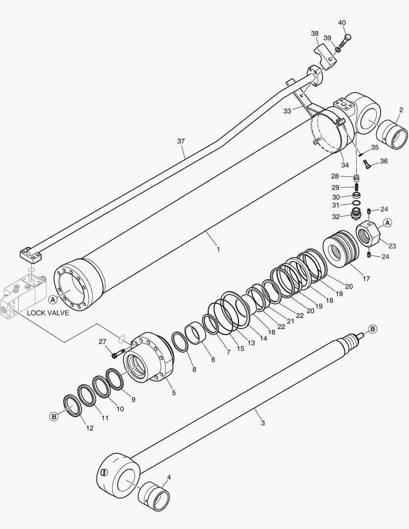 Спецтехника 4400 ARM CYLINDER - LOCK VALVE [5001~5079]