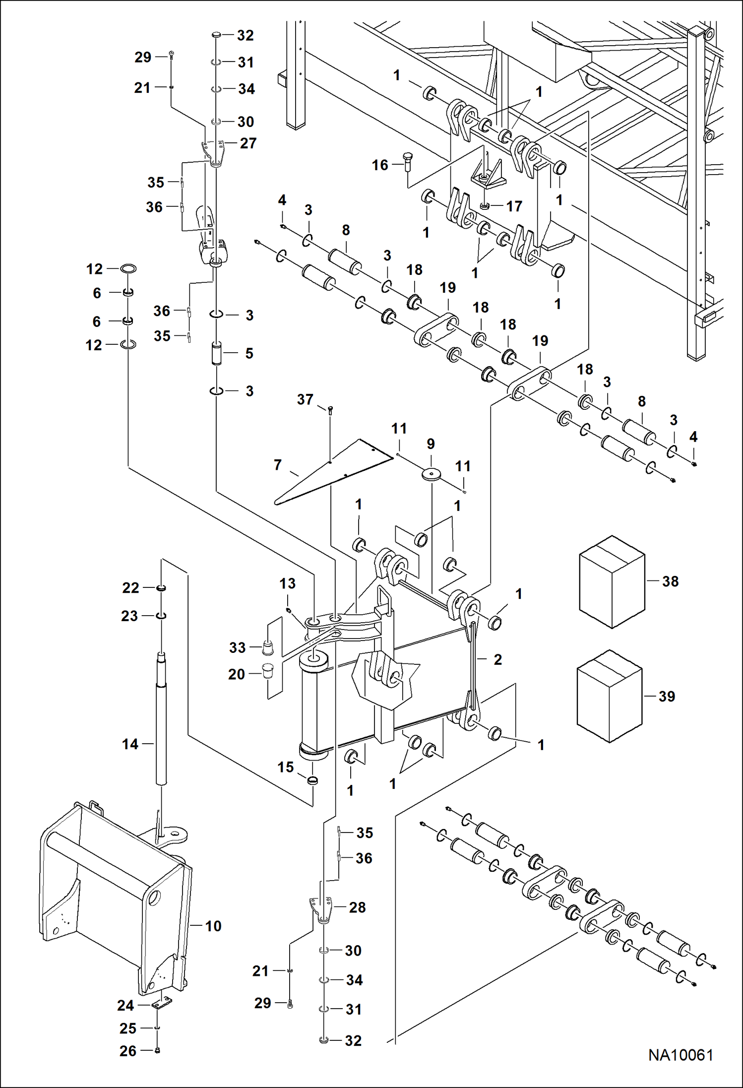 ОСНОВНАЯ ПЛАТФОРМА (ПОВОРОТ И РАМА ОПРЕДЕЛЕНИЯ НАГРУЗКИ) (СЕРИЙНЫЙ НОМЕР B3BP00101, B3BR00101 И ВЫШЕ)